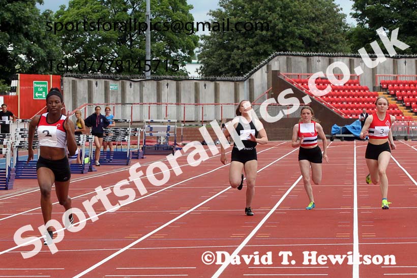 100 metres, 2021 Northumberland, Durham and Cleveland Schools. Photo: David T. Hewitson/Sports for All Pics